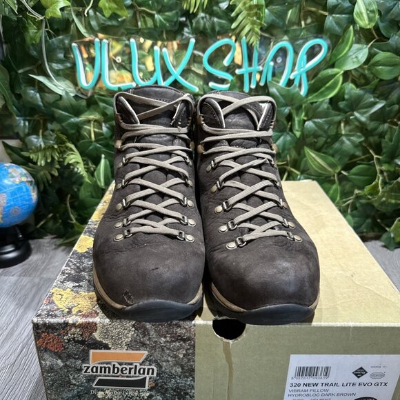 Zamberlan 320 Trail Lite EVO GTX Men\'s Hiking Backpacking Boots Dark Brown 11.5 main image 6